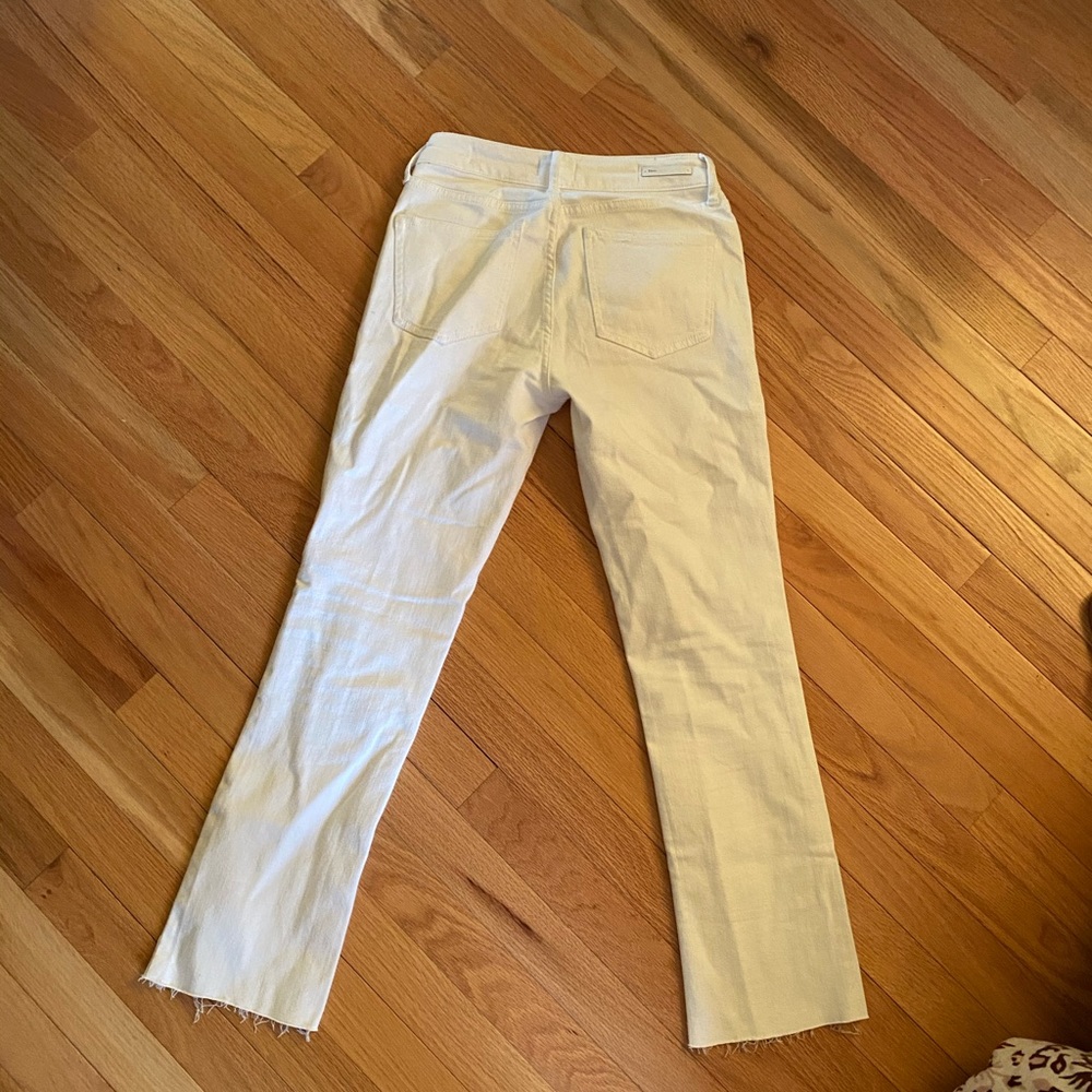 Pilcro High Rise Bootcut Jeans in White - Picture 3 of 4